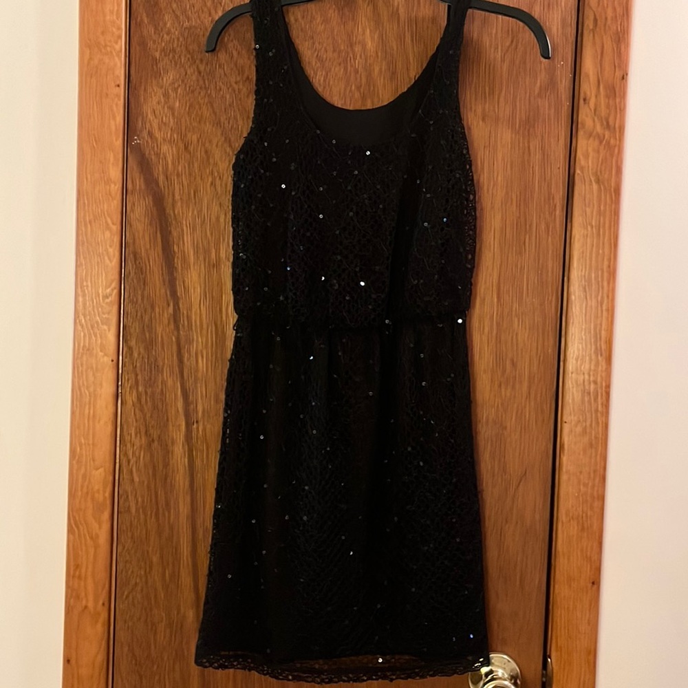 Black sequin mini